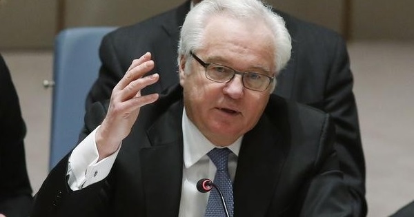 Russian Ambassador to the United Nations Vitaly Churkin at U.N. headquarters in New York, March 6, 2015.