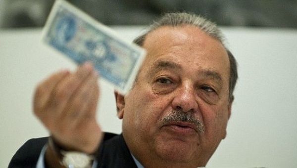 Mexican billionaire Carlos Slim dropped to fifth place on the Forbes list.