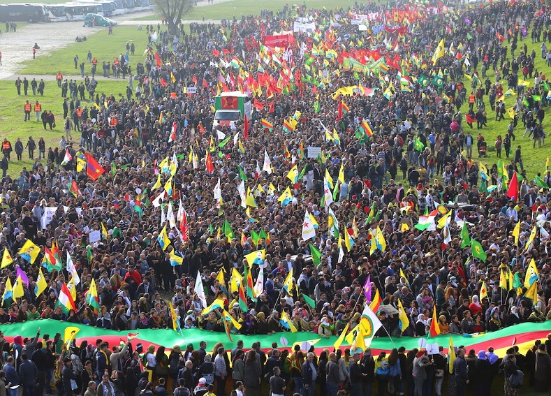 Thousands of Kurds in Germany protest the terror designation of the PKK which has criminalized their communities.