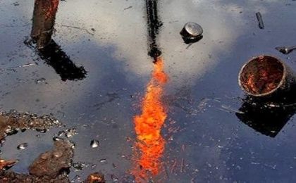 Chevron set fire to over 800 pools of petroleum in Ecuador, causing air pollution. 