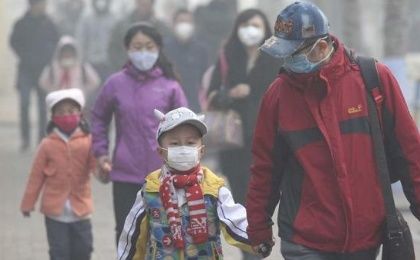 Severe air pollution has reportedly forced some schools to close in the Chinese city of Harbin.