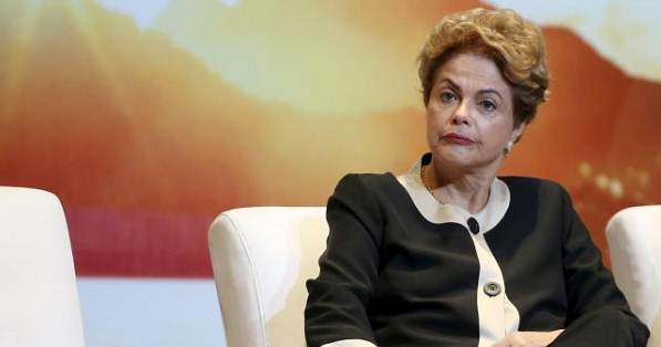 Brazil's President Dilma Rousseff looks on during the launch ceremony of the 'Olympic Year for Tourism' in Brasilia, Brazil Oct. 7, 2015.