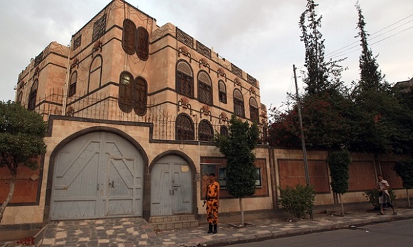 Iran's embassy in the Yemeni capital Sanaa was reportedly damaged in an airstrike.