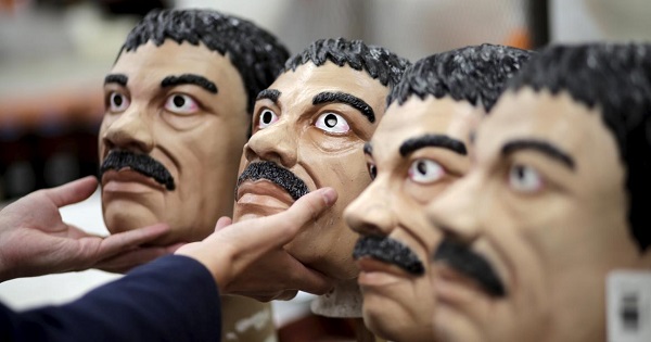 El Chapo's mask were a huge hit in Mexico last Halloween.