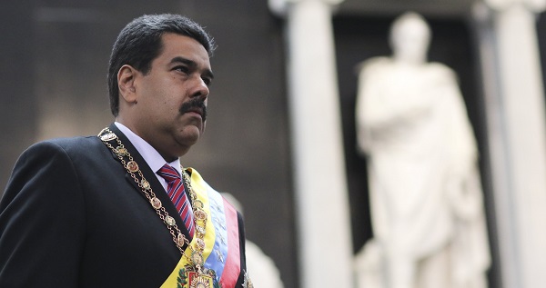 Venezuela's President Nicolas Maduro at a ceremony at the National Pantheon, in this handout picture provided by Miraflores Palace, Dec.17, 2015.