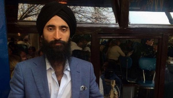 The Indian actor, model and designer Waris Ahluwalia in an image of himself on Instagram.