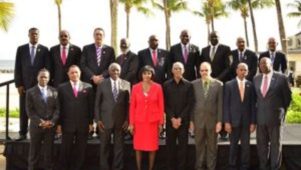 Caricom heads of state at their last summit in Barbados, July 2015.