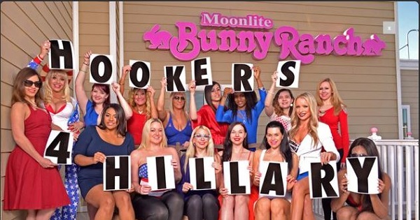 In employee polling, 495 out of 540 women supported Hillary Clinton, according to Dennis Hof, owner of seven brothels.