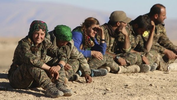 YPG forces have been backed by U.S. airstrikes in their fight against the Islamic State group.