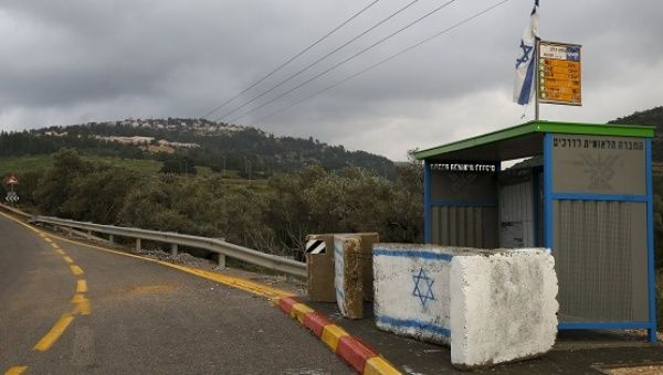 A general view shows a road leading to the Jewish West Bank settlement of Dolev where rental properties listed on Airbnb are offered Feb. 23, 2016.