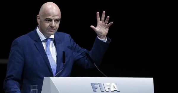 FIFA presidential candidate Gianni Infantino of Italy and Switzerland makes a speech during the Extraordinary Congress in Zurich, Switzerland Feb. 26, 2016.