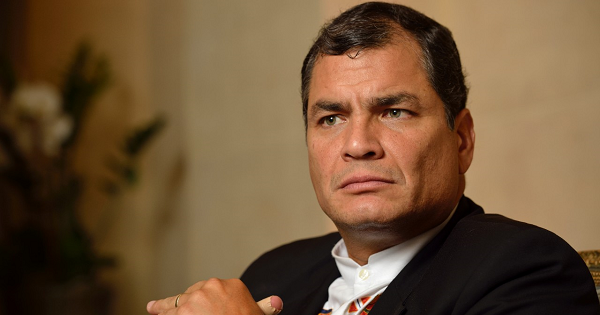 Ecuador's president, Rafael Correa