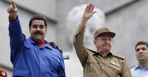 Presidents Nicolas Maduro and Raul Castro