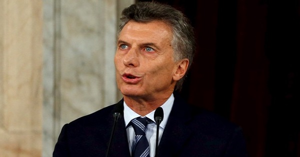 Argentina's President Mauricio Macri gestures as he speaks during the opening session of the 134th legislative term at the Congress in Buenos Aires, Argentina, March 1, 2016.