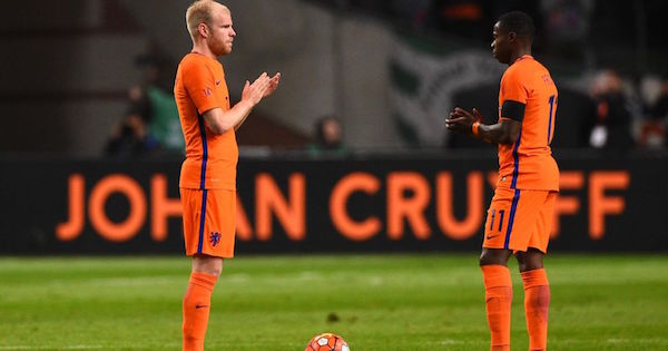 Dutch players Davy Klaassen and Quincy Promes