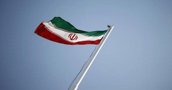 An Iranian national flag flutters in Tehran April 15, 2011.