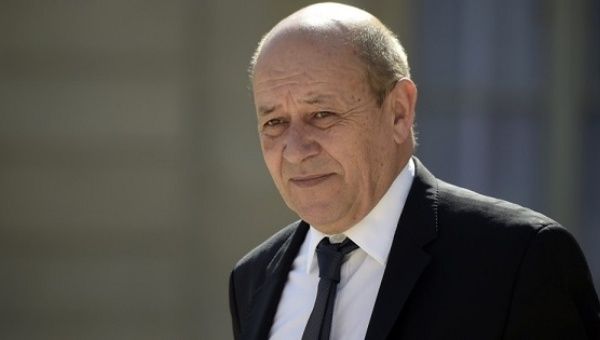 French Defense Minister Jean Yves Le Drian.