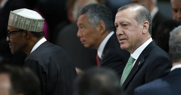 Turkey's President Tayyip Erdogan attends the first plenary session of the Nuclear Security Summit in Washington April 1, 2016.