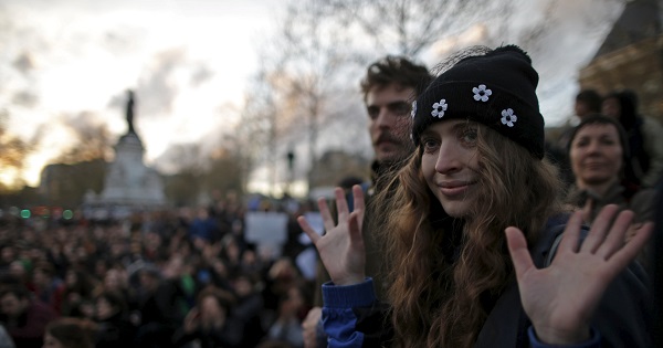 Supporters of La Nuit Debout protest movement gather in the French capital.