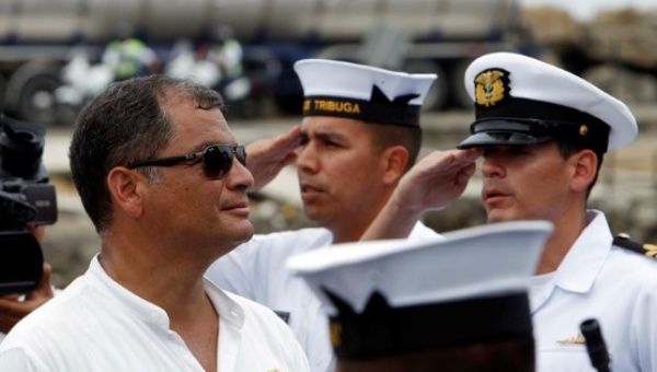 Ecuadorean President Rafael Correa. 