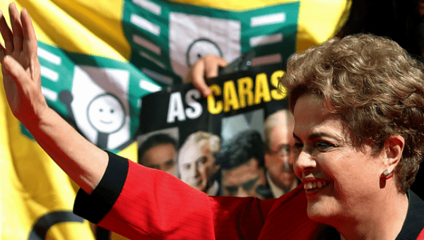 Brazil's President Dilma Rousseff waves as she attends the May Day celebrations in Sao Paulo, Brazil, May 1, 2016