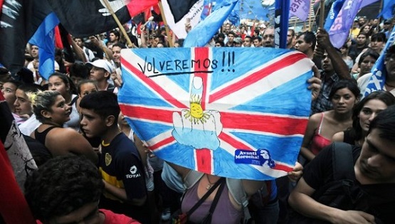 Argentines protest to reclaim the Malvinas Islands