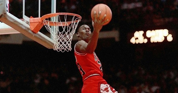 Air Jordan doing what he did best.