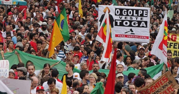 Broad sections of Brazilian society, including the MST, have protested against what is said to be a parliamentary coup against democracy.