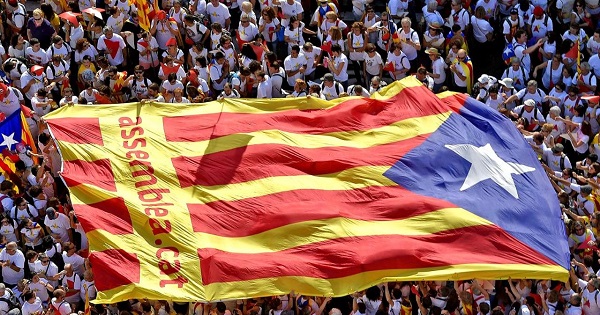 Catalonian nationalist flag.