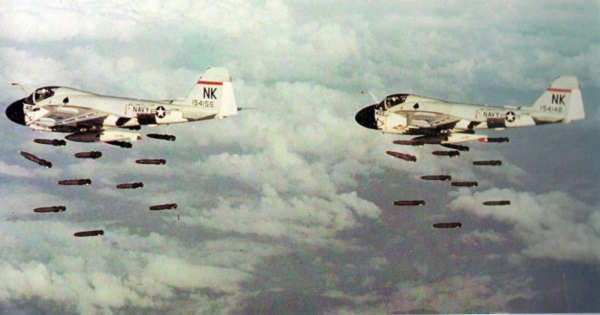 U.S. massively bombed Vietnam killing at least 3.6 million people and injuring over 5 million more.