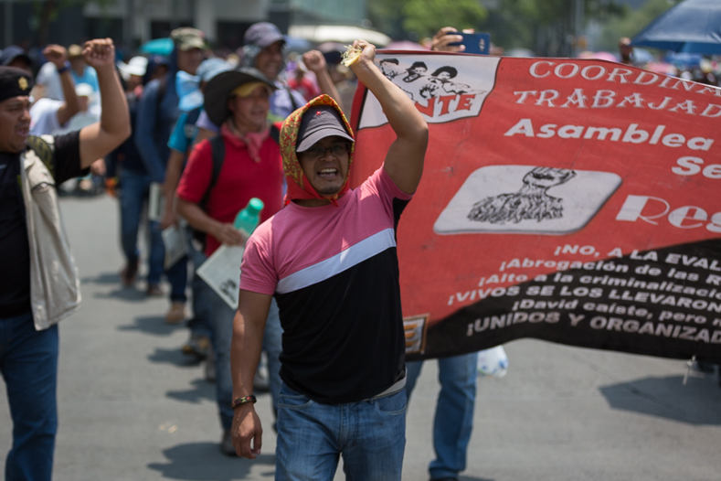 Teachers have been in an ongoing protest since 2013, when Peña Nieto unveiled his education reform.