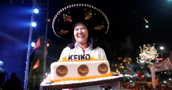 Peruvian presidential candidate Keiko Fujimori of the Fuerza Popular (Popular Force) party attends an election rally in Lima, Peru, May 25, 2016.