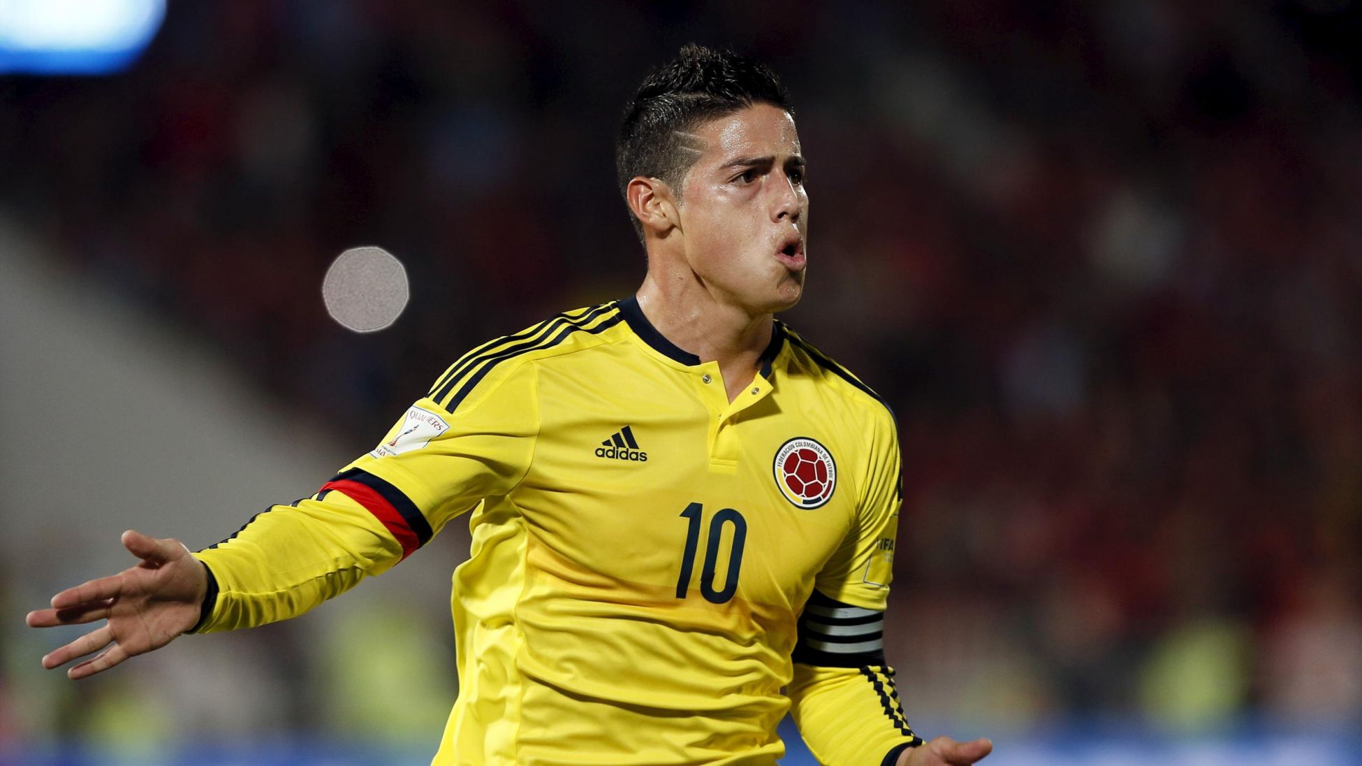 Colombian star James Rodriguez strikes in the second half against Chile in the 2018 World Cup qualifying to make it 1-1.