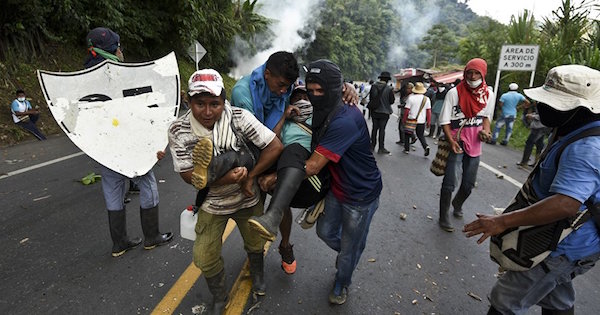 Colombian protesters injured in national demonstrations