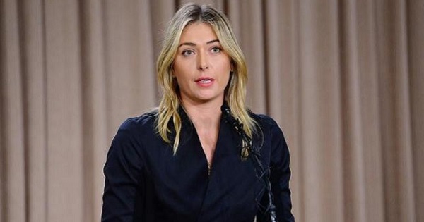 Sharapova speaks to the media announcing a failed drug test after the Australian Open, Mar 7, 2016.