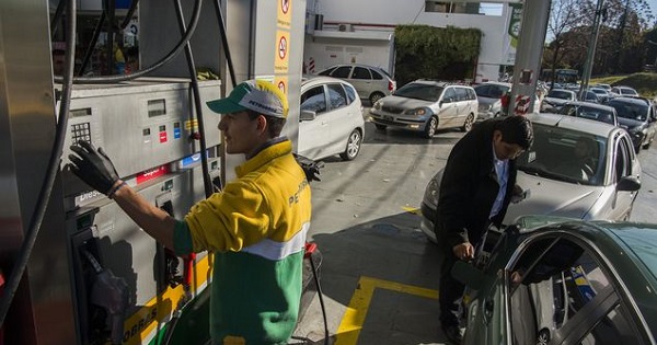 Long lines were seen at gas stations across Argentina's capital.