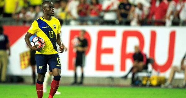 Ecuador forward Enner Valencia (13) reacts after scoring during the second half against Peru during the group play stage of the 2016 Copa America Centenario.
