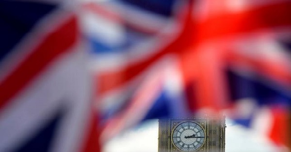 British Union flags fly in front of the Big Ben clocktower of the Houses of Parliament in central London, Britain February 24, 2016.