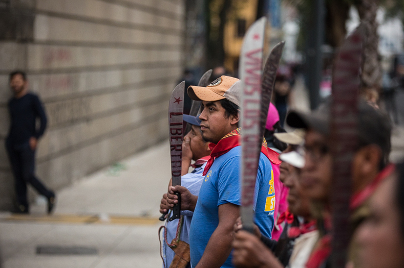 Other demands were present as well. Farm worker organizations, such as the People’s Front in Defense of the Land demand an end to state-private mega-projects and infrastructure projects that forces indigenous and campesinos from their lands. They argue that these projects lead to displacement and the disintegration of the country’s social fabric.