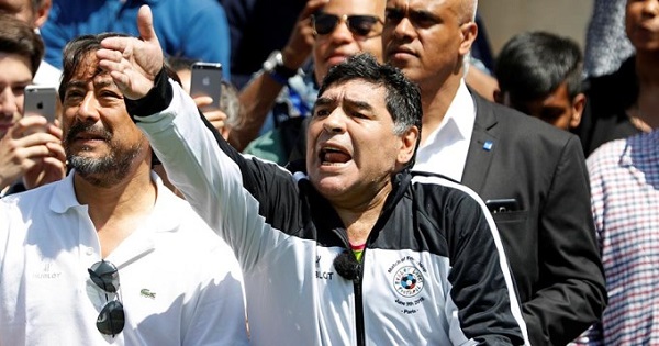 Maradona has strongly criticized Macri's government in several ocassions