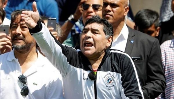Maradona has strongly criticized Macri's government in several ocassions