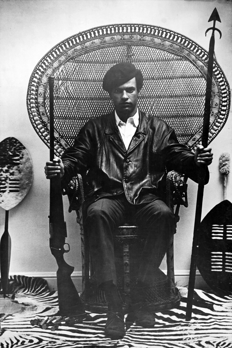 Black Panther Party co-founder and Minister of Defense Huey P. Newton. The Black Panthers were a revolutionary nationalist and Marxist-Leninist organization that quickly expanded throughout Black neighborhoods in the late 60s.  “Black Power to Black people, Brown Power to brown people, Yellow Power to yellow people, all Power to all People”- Huey P. Newton