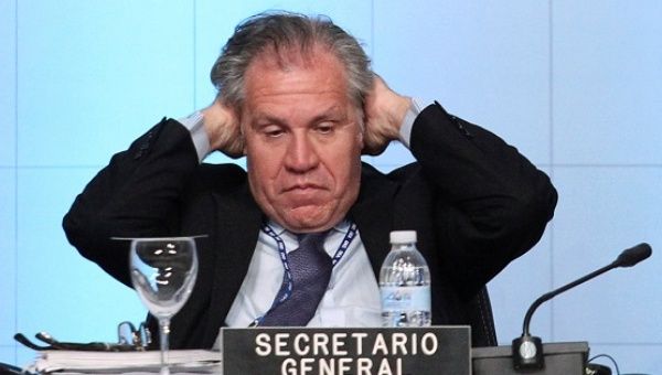 OAS Secretary-General Luis Almagro participates in the 46th General Assembly of the Organization of the American States in Santo Domingo, June 15, 2016.