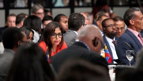 Venezuela's Foreign Minister Delcy Rodriguez participates in the 46th General Assembly of the OAS in Santo Domingo, Dominican Republic.