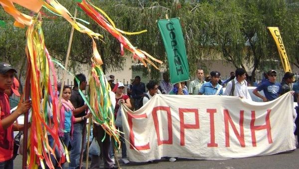 COPINH represents Lenca indigenous people in resistance in the western provinces of Honduras, the traditional territories of the Lenca.