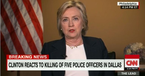 Clinton said that it's time for people to start putting themselves in others' shoes.