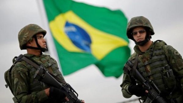 Brazilian marines take part in a security exercise ahead of the 2016 Olympics in Rio de Janeiro, Brazil, July 21, 2016.