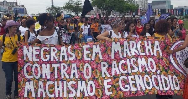 The thousands of women that marched during Brazil's Marcha Das Mulheres Negras last year.
