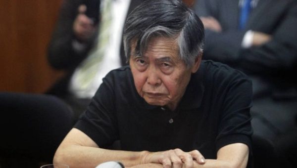  Former President Alberto Fujimori, during an appeal session to the Supreme Court, October 2013.