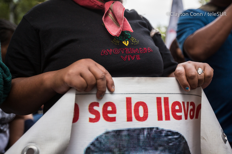 It's been 22 months since police in Iguala, Guerrero, Mexico attacked and disappeared 43 students from the Raul Isidro Burgos Ayotzinapa Teachers’ Training College. The families of the youth and their supporters once again took the main avenues in the Mexican capital to demand justice, truth and ultimately, the location of the students.